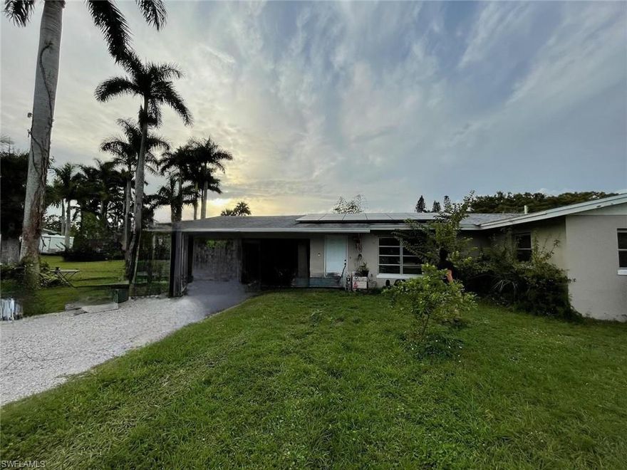 A home in a waterfront area that evokes nostalgia, surrounded by a mix of both originally kept and modernized beautiful homes from small cottages to large estates, and within minutes from the Historic Downtown Fort Myers, which is know for it's rich history, flavorful restaurants and eclectic shops.  This 3 bedroom and 2 bath home is ready for an individual or family to make it their home with some updates already completed including new lower cabinets in the kitchen and wood look laminate flooring throughout the home.  This property would serve as a good investment as well.