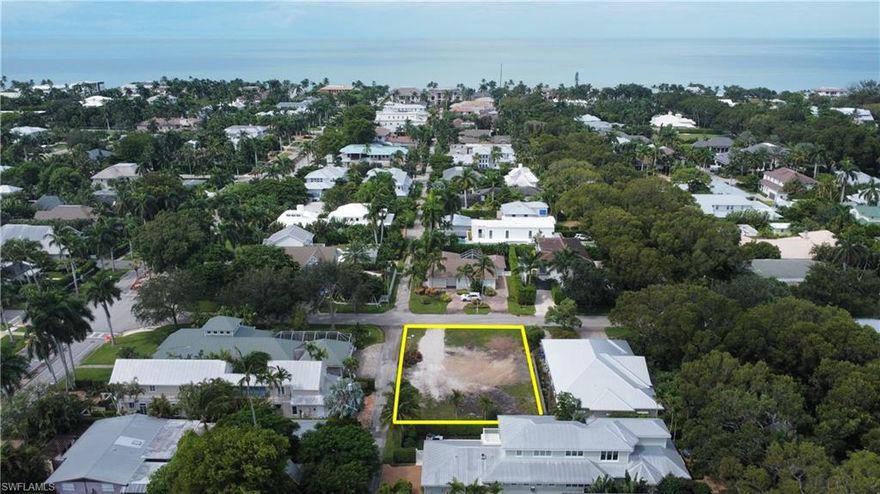 Welcome to 76 4th Street North, a rare prime residential homesite perfectly positioned north of Central Avenue on a mahogany tree lined street in the heart of Old Naples most walkable and desirable enclave. Located within an X500 flood zone, the best rating for lowest flood risk, this cleared lot offers an exceptional foundation for a custom coastal residence. From this address, enjoy a true walking lifestyle just steps from the acclaimed shops, galleries, and restaurants of 5th Avenue South, the white sand beaches of the Gulf of Mexico, the farmers’ market, and Old Naples’ year round cultural events. Morning beach walks and evening sunsets can easily become part of everyday life. The lot benefits from rare rear alley access, allowing garage entry from the alley and a clean unobstructed front elevation. This highly desirable feature enhances curb appeal and provides architectural flexibility, something increasingly difficult to find in Old Naples. Buildability is a key strength of this property. The lot supports a residence of approximately 4,000 square feet including a three car garage and private pool, offering the scale and flexibility today’s luxury homeowners expect. Architectural sketches by MHK Architecture are available, providing a head start with a thoughtfully designed plan featuring three bedrooms plus a study, an upstairs loft, 3.5 bathrooms, open concept living, and seamless indoor outdoor flow. The property is centrally located within the core Old Naples envelope, where buildable and well located lots are exceptionally scarce. Of the limited number of remaining Old Naples parcels, very few combine walkability, alley access, flood zone security, and meaningful build potential. From a value standpoint, this is a rare opportunity to control design and cost basis in a neighborhood where new construction homes by premier builders are in high demand. This makes the lot especially compelling for buyers who understand construction economics and long term value in Old Naples. This offering is well suited for serious and informed buyers who recognize that there are very few comparable opportunities remaining. 76 4th Street North represents a rare chance to create a custom residence in one of Naples’ most prestigious and enduring neighborhoods, where lifestyle, location, and long term value converge. A must see!