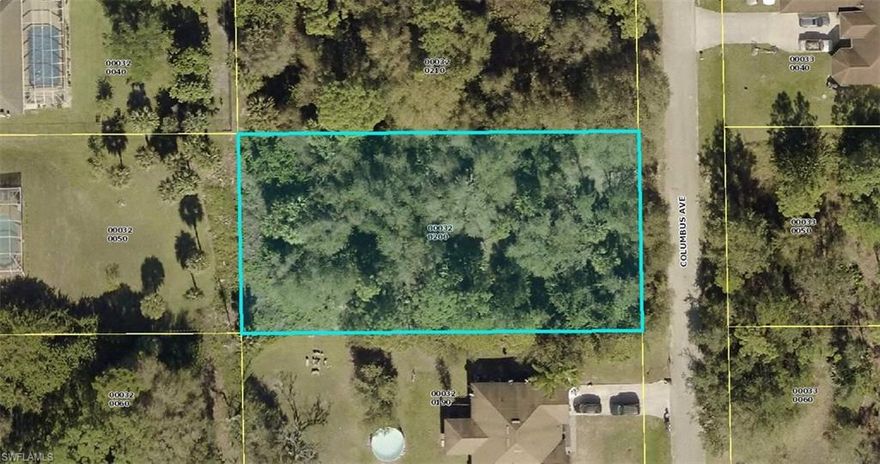 Super half acre lot.
