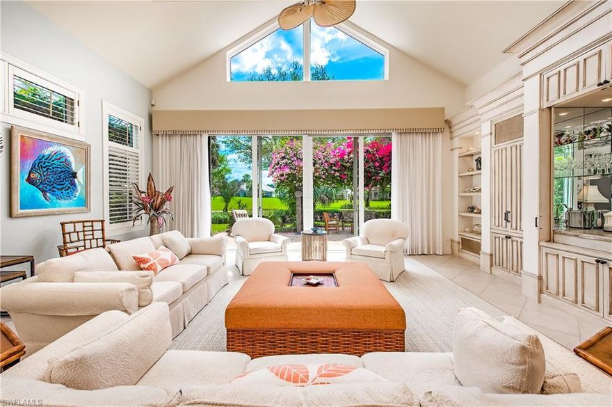 Indulge in luxury living in this elegant courtyard residence located in the prestigious Isle Verde at Pelican Bay. With 3 bedrooms + den and 3,603 sf of living space the well thought out floor plan includes a casita suite with a kitchenette perfect for guests. The open kitchen and leisure space flow seamlessly to the outdoor seating and pool area with lush landscaping, providing a wonderful ambiance for entertaining. A formal dining room, separate living area, spacious master bedroom, luxurious master bath, and private guest bedroom en-suite create the perfect oasis. Additional features include impact windows and doors, high end appliances, a home office, and a picturesque view of the golf course. Located in the heart of Pelican Bay, Isle Verde is an exclusive enclave that provides 24-hour security with a manned guard gate. Pelican Bay offers its residents outstanding amenities including two private beach access points with beach attendant services, & restaurants. Fitness enthusiasts can enjoy kayaking, walking paths, fitness center, group fitness classes, as well as tennis. Located just steps away from Waterside Shops & Artis Naples & central to all that Naples has to offer.