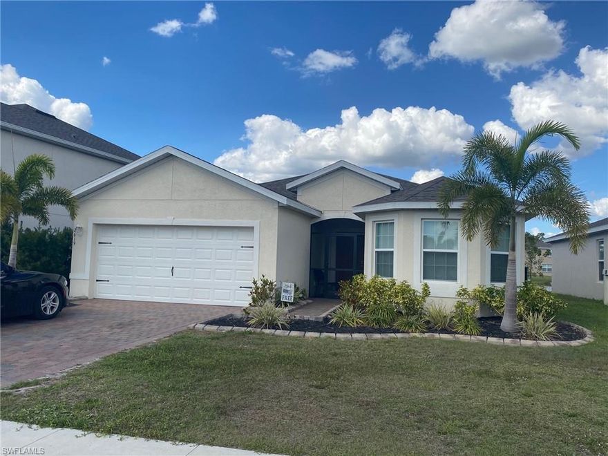 Welcome Home to this fabulous gated community in Cape Coral. Easy access to Cape Coral, Fort Myers, Port Charlotte and Punta Gorda. Enjoy sweeping lake views from your extended patio and the open floor plan with updated kitchen. LOW HOA's include amazing amenities with a resort style pool with splash pad for the kids, pickle ball, fitness center and bocce ball courts.