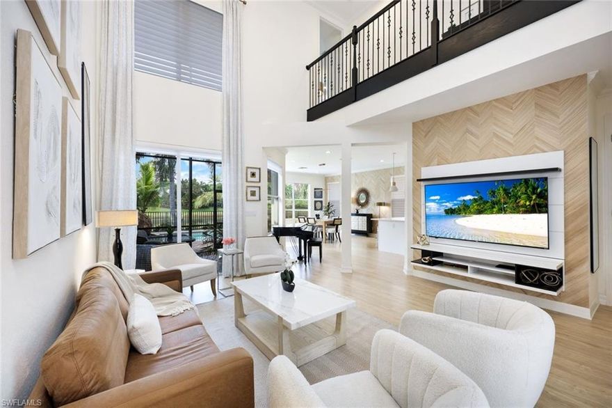 Today is your day! Come in see for yourself before it's gone! Nothing else compares at this price … Private pool, pristine lake views, soaring 21’ and 10’ ceilings on the first floor and 9’ ceilings on the 2nd with 8’ doors and high-end finishes throughout. This home is move-in ready, waiting for you to enjoy and make it your own. Experience the charm of this beautiful home, now available at an exceptional price, making this an unbeatable value. Step inside and be greeted by an impressive kitchen upgrade, bathroom upgrades, upgraded flooring, along with updated fans, lighting and new paint throughout, adds a fresh and contemporary touch. This beautifully appointed 5-bedroom, 3-bath pool home is nestled in a highly desirable community, offering an ideal blend of luxury and comfort. Experience the magic of breathtaking western exposure lake views, where you can indulge in endless sunset views from the comfort of enclosed lanai or lounging by your private swimming pool. The home's large rear-facing windows and sliding doors flood the living spaces with natural light, creating a warm and inviting atmosphere. The expansive kitchen is a chef's delight, featuring multiple lazy susans and elevated cabinetry, providing ample storage while maintaining style. Enjoy effortless entertaining with an open floor concept that seamlessly connects living areas. The convenience of a first-floor bedroom and full bathroom is perfect for guests or family. Retreat to the second floor, where a thoughtfully designed split bedroom layout ensures privacy and comfort for everyone. The community enhances your lifestyle with a resort-style pool and spa, a children's splash pad, a clubhouse, a fitness center, and tennis and basketball courts. Your low monthly HOA fee covers lawn and land maintenance including mulching, high-speed internet, basic cable, alarm monitoring, a 24-hour manned gate, and access to all recreational facilities. Centrally located, this stunning home offers easy access to shopping, hospitals, I-75, theaters, airports, universities, and spring training facilities for the Boston Red Sox and Minnesota Twins. Don't miss out on this true gem where you can find comfort, efficiency and beauty all in one home—schedule your viewing today and experience the best of Florida living! Not located in a flood zone, so NO flood insurance required. Come see this home in person or ask for a virtual tour exclusive for you. Lease-Options and Lease-Purchase available.  Property is leased for a seasonal rental, no further showings after 2/6/26.