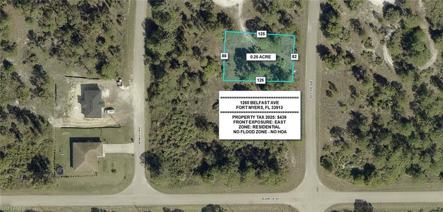 Oversized lot opportunity in a rapidly growing Fort Myers location! This spacious homesite offers extra room for your custom build, outdoor living, or investment potential. Conveniently located near shopping, dining, schools, and with easy access to major roadways and Southwest Florida International Airport. Owner also has another nearby lot at 1260 Burbeck St available for sale, ideal for a package deal or additional investment opportunity. Don’t miss this rare chance to secure a larger footprint in a desirable area!