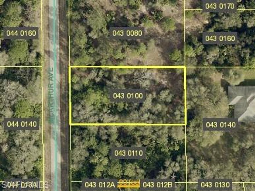 Oversized lot available in Unit 11!  With eastern rear exposure! Build your dream house here!!! Many new homes being built in the area.  Easy access to Fort Myers and 75.  This reasonably priced lot is less than other nearby properties for sale! Hurry, This will not last long!!!!