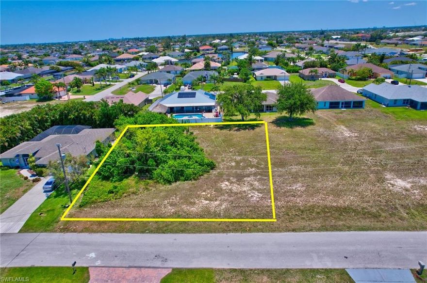 Triple lot with all assessments PAID and no burrowing owls! This lot has all of the space you need to build the big beautiful home of your dreams. With grocery stores, restaurants, shopping, and so much more just minutes away, this Southwest Cape Coral lot is ideally located. Just minutes to Veterans Parkway means an easy commute to wherever you need to be. No HOA's to deal with! 17 miles to Fort Myers Beach, so a day at the beach is not far away.