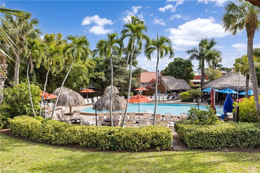 Welcome to Gulf Coast Inn this RARELY available END UNIT income producing condo-hotel offering more natural light and square footage! 

Located west of US-41 in the heart of Naples nestled beside Naples finest beaches. This condo-hotel with tiki bar, pool side tavern Harold's Place, entertainment, Vesuvio's Pizza & Bar and Fujiyama's Steak and Seafood House hibachi are all on site making this a convenient and desirable destination.  

There is no minimum or maximum stay and on-site management is available to maximize your profits.