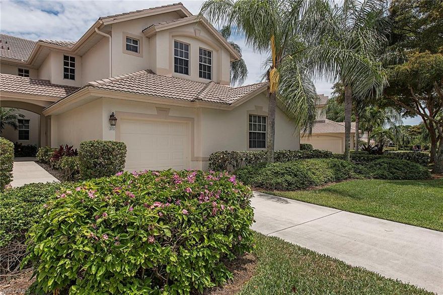 Enjoy the best lake views in Bay Pointe from this impeccably maintained, second-floor condominium with three bedrooms, two bathrooms and one-car garage. The home features new stainless steel appliances, new washer and dryer and new quartz countertops. All just replaced in May 2016. Tile on diagonal in all living areas, tile backsplash, tray ceiling in dining room, decorative lighting in both bathrooms and hurricane shutters on the lanai. Just around the corner from the community pool and across the street from the beach shuttle bench. Neutral colors throughout make this home easy to personalize. Come enjoy life in this world-class community with five golf courses, shuttles to and from the beach, a full marina and restaurant, parks with bocce and pickleball courts, 18 tennis courts, a new world-class fitness center and trails for nature lovers.