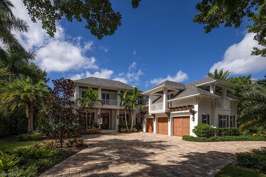 This exciting Port Royal opportunity is located in a romantic setting nestled along tree-lined Galleon Drive. Upon entering the home, one’s eye is immediately drawn to the dramatic negative-edge swimming pool and ideal southwestern views over Runaway Bay beyond. A gracious living room and dining room offer open, functional gathering spaces designed for formal entertaining while the large, well-equipped, kitchen and family room flow to the adjacent covered outdoor entertaining area providing a comfortable indoor/outdoor experience.  In addition to the exciting entertaining spaces on the first living level, the building envelope of this large Port Royal lot also allows for a spacious master bedroom, office, and a guest suite as well as a side loading three car garage all situated on the ground level. The luxurious accommodations located on the second level of the residence include four additional en-suite bedrooms and a second large family room, perfect for family or guests. Port Royal Club membership eligibility.