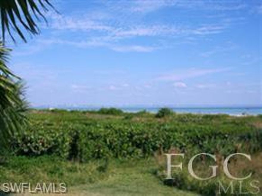 Walk right out to the beach from the gulf-front screened lanai. Terrific water views from kitchen, dining, living room, & master suite. The on-site rental/management office provides easy income-producing opportunity for the owner looking for a vacation retreat supplemented by income. Condo was remodeled after storms of 2004. White bright eat-in kitchen with tray ceiling. Living room also has a dining area, plus a 3rd dining spot is on the screened lanai. 2 bedrooms & 2 baths. New tile flooring, appliances, & furnishings added 2013/2014. Handy east-end Sandalfoot has heated pool, tennis, shuffleboard, gas grills, bike rentals, WiFi, & a laundry in each of the 5 bldgs.