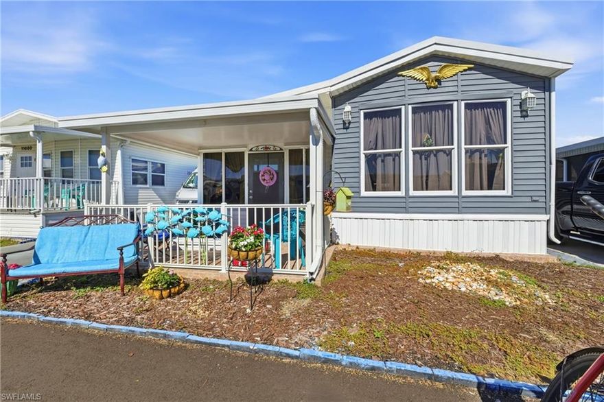 Beautiful 2 Bed / 1 Bath Turnkey Mobile Home with Spacious Layout and Gorgeous Design Located on One of the Desired 2 Way Street Parts of Holiday Condo Park. The Property Features So Many Upgraded Features. Tile and Laminate Flooring Throughout. Ample Sized Kitchen with Shaker Cabinets. Living Arean is More Sizable than Average. Front Porch Sitting Area is Perfect for Morning Coffee Enjoying the Florida Weather. The Place has Ample Parking. Holiday Condo Inc Boasts a Wide Range of Resort-Style Amenities, Including Both an Indoor and Outdoor Pool, Hot Tub, a Relaxing Sauna, Pickleball and Tennis Courts, Shuffleboard, Bocce Ball, and Horseshoes. The Community is Vibrant and Social, with Regular Activities and Events that Make it Easy to Meet Neighbors and Enjoy the Florida Lifestyle to the Fullest. Perfect for Year-Round Residents, Seasonal Snowbirds, or Investors, This Home is Located in a Pet-Friendly, Non-Age-Restricted Community Known for its Welcoming Atmosphere, Active Lifestyle, and Very Low Monthly Fees. This Home Offers Close Proximity to the Clubhouse and Indoor Pool. Hot Tub and Sauna. This is the Best Deal Considering Proximity to Fort Myers Beach. Schedule a Showing Today.