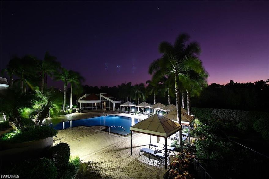 Be ready to be WOW'd by this 3 bedroom plus study residence! As soon as you step off the semi-private elevator, the captivating vistas of the glistening Estero Bay and Gulf of Mexico take your breathe away. Furnished exquistely with Park Avenue vibes, the open floor plan allows for 270 degree sweeping views. Crema Bella marble, onyx floor insets, wood planking in study, motorized remote roller shades throughout along with blackout shades on East-facing windows, screened lanai with digital grill, oversized sink, stainless steel garbage disposal. The kitchen is centrally located and equipped glass tile backsplash, U-Line wine cooler, SubZero refrigerator, Wolf oven, gas cooktop, microwave, and kitchen and bar sinks. Storage is very plentiful in this home! A private 2 car garage and an a/c storage unit is included with this home. Tavira amenities include: Resort Style pool and spa, screened Cabana, Theater Room, Billiard Room, Card Room, Fitness, and two Guest Suites for overflow of family/friends.