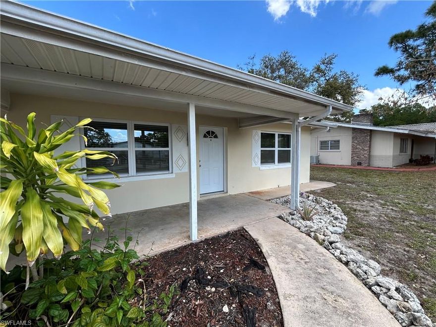 Welcome to this charming and well-maintained three-bedroom, two-bath tiled home located in a friendly and quiet community in Bonita Springs. Just about a mile from Bonita Beach and close to several other beautiful Gulf beaches, this home offers the perfect blend of comfort and coastal convenience. Inside, you’ll find a warm and inviting living space featuring a cozy wood-burning fireplace—perfect for those cool Florida mornings and relaxing evenings. The kitchen has been thoughtfully updated with new cabinetry, modern countertops, and brand-new appliances, making it both stylish and functional. A dedicated utility room includes a new washer and dryer for added convenience, and the property also offers an unattached storage room for extra space. Pets are welcome with approval, making this an ideal home for the whole family. Offered at a low price of $2,500 per month, this home delivers exceptional value in a highly desirable location. Enjoy easy access to the beach and all that Southwest Florida coastal living has to offer. Don’t miss your opportunity—this rental will not last long!