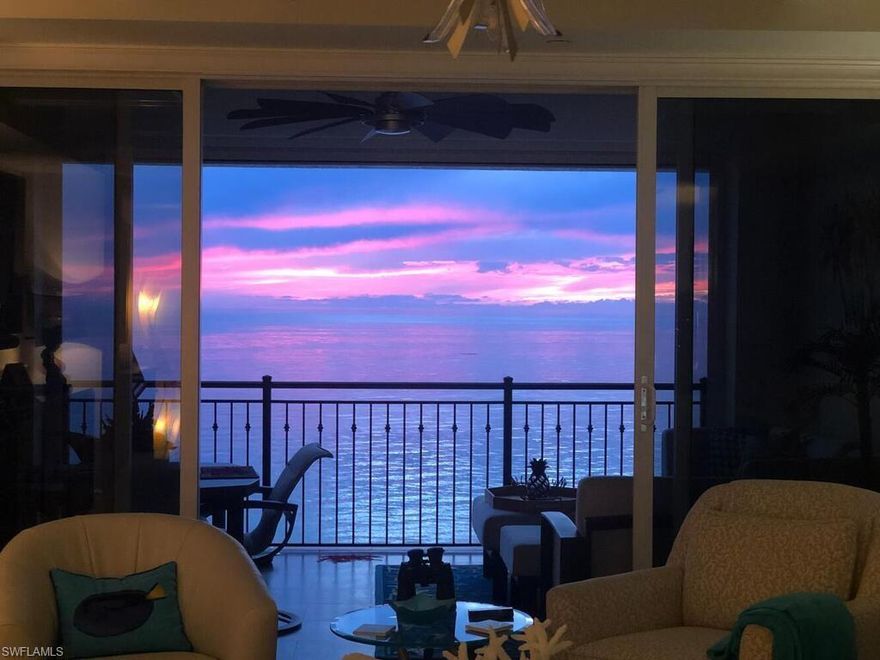 Enjoy the best in luxury beachfront living and views from this remodeled 2bed+den/convertible 3rd bed, 2.5 bath, turnkey furnished condominium with Coastal Contemporary ambiance, exquisite finishes, expansive beach views, & year-round sunsets located in desirable Madeira, the newest beachfront condominium on Marco Island. Extraordinary views from many vantage points in this luxury condominium from the white sandy beach, turquoise waters of the Gulf of Mexico, & vibrant sunsets to the shimmering city lights on the rear lanai. No expense spared on this recently remodeled condo boasting an open, gourmet kitchen with beautiful views of the beach, 6 burner gas range, center island accented with a granite countertop, quality appliances, & stunning backsplash. Attention to detail throughout with stunning lighting accents, beautiful artwork including an Everglades landscape mural (by infamous artist Tim Parker) in living room, and exquisite furnishings/accent items. Madeira offers world class amenities (pickleball court, tennis court, theater room, guest suites, & state-of-the art exercise room, guard at gate private, elevator lobby) & convenience to all that the JW Marriott has to offer.