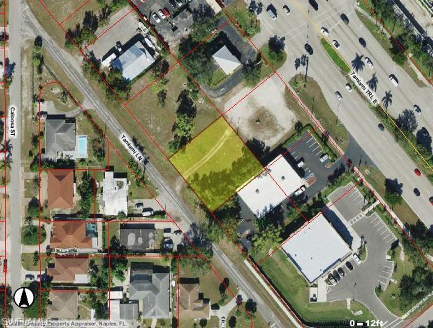 Incredible location near Collier County Courthouse/Complex -- Commercial development site with direct access / frontage US 41 Tamiami Trail East - PERFECT location for Auto Service / Retail, restaurant, retail and more.  ON South side of US 41 East across from Walmart @ Palm Drive intersection - Vv high traffic count.  Broker available for further details.