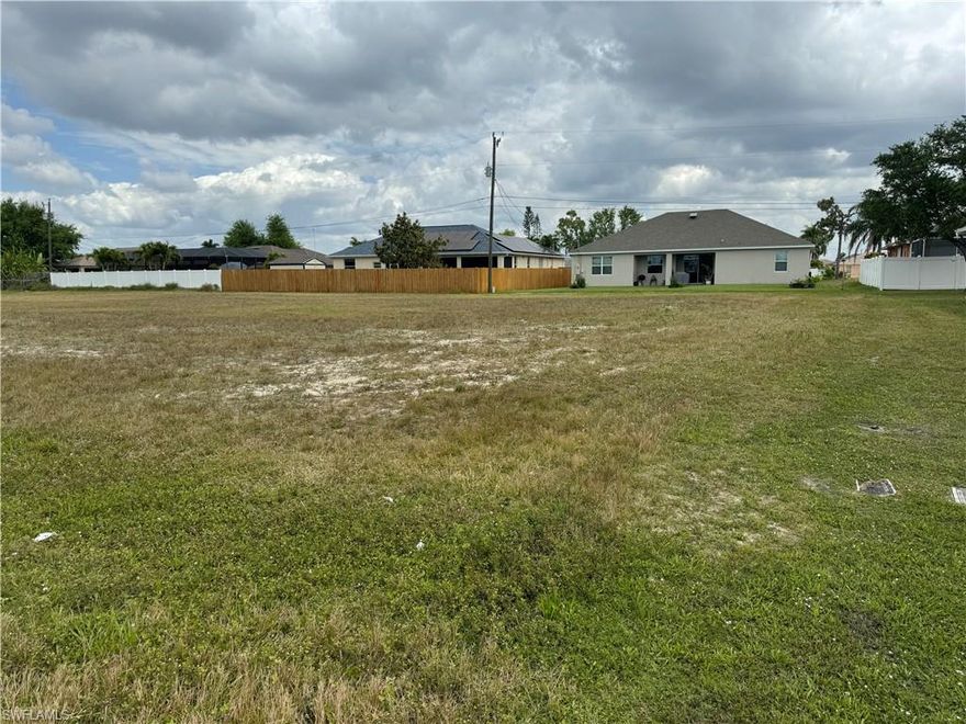Assessments paid on this amazing lot in one of the most sought-after areas in all of Cape Coral. With its many restaurants, marinas, a Publix, Walgreens and a neighborhood Walmart all just minutes away. All city utilities have been installed and a very small assessment balance remaining, all that's missing is your brand-new home. Call your agent, start packing your bags and make 4125 sw 15th Ave your new Florida address today.