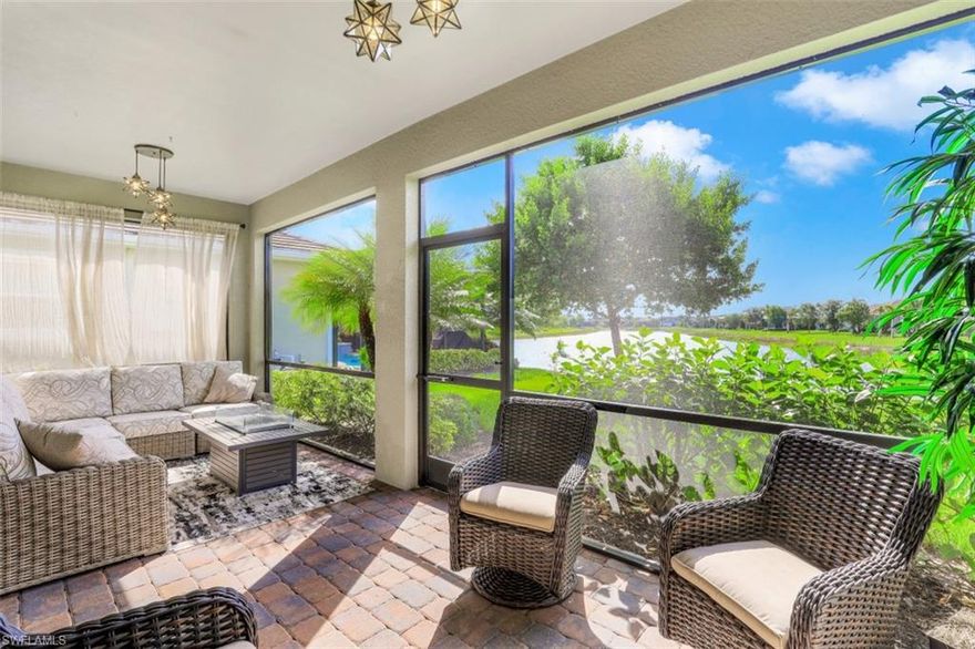 This is the one you’ve been waiting for. Immaculate, upgraded and move-in ready Delray model with long lake views! Open and spacious floor plan boasts 4 bedrooms, 2 full bathrooms, 2 car attached garage, tons of storage and a beautiful large outdoor lanai with pavers. The kitchen includes stainless appliances, quality crafted cabinetry with under cabinet lighting, walk-in pantry and solid surface countertops. Enjoy the Owners suite with Southeast facing lake views and upgrades throughout. Large pie shaped lot increases the yard and open space between the neighboring homes. Plenty of room to add your custom in-ground swimming pool or take the short stroll to incredible community amenities including the coveted Island Club, resort-style pool with waterfall, Tiki bar and Latitudes café on the picturesque 125-acre private lake. 24 hr guard gate, activities director, 22 lakes, nature preserves, rowing lane, boat ramp, fitness center, bocce ball, tennis and pickle ball courts, beach volleyball, electric boats, Kontiki Island, stand-up paddle boards, kayaks and canoes, 2 dog parks, miles of walking/biking paths and children’s play area! Great location and property that will not last long.