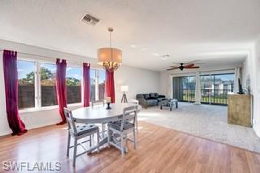 New furniture arriving January 2026. 2 master bedrooms / 2 full bathrooms .

Rare top-floor corner residence with elevator access, offering exceptional privacy, abundant natural light, and panoramic views from every angle.

Enjoy sunrise views from the balcony overlooking the pool, and sunset views from the lanai facing the lake and illuminated wooden bridge, creating a truly serene and refined living experience. Surrounded by lush natural landscaping, the setting is peaceful and relaxing. Unit video available upon request. 

Interior features include hardwood floors, tile, and carpet, in-unit laundry, generously sized bedrooms and bathrooms, a walk-in closet, and thoughtfully designed indoor–outdoor living with both a lanai and a balcony.

Ideally located in the true heart of Naples, this highly sought-after community is just 7 minutes from the beach, downtown Naples, major roadways, shopping, and leading hospitals, offering an exceptional balance of convenience, comfort, and lifestyle.

Residents enjoy scenic internal lakes ideal for biking or leisurely walks, along with access to the Emilio Sánchez International Tennis Academy, featuring tennis and pickleball courts for rent, an on-site restaurant, and year-round sporting events. Watch our walk video at this listing , tks!