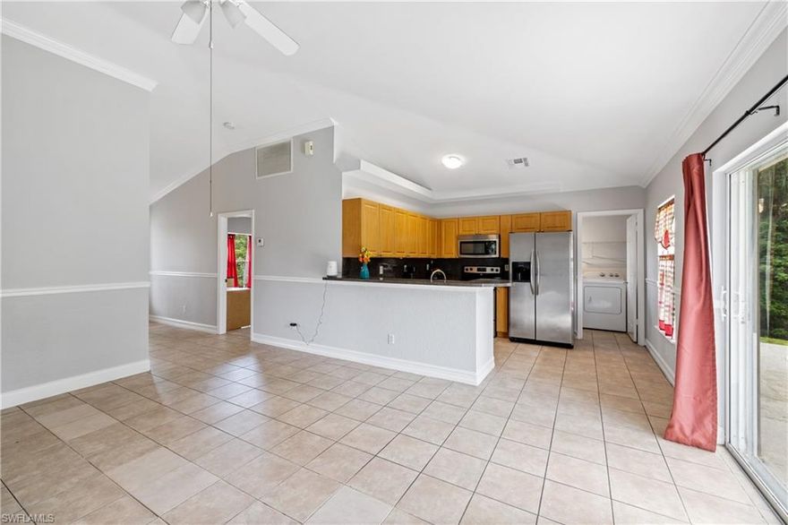 You will want to make this beautiful home YOURS when you see the split floor plan, soaring vaulted ceilings, and ALL TILE floors! FRESHLY Painted inside and exterior areas have been pressure washed. Built in 2003 and located 2 Streets away from Everglades Blvd/Oil Well Intersection is what makes this a SMART and CONVENIENT Choice! Newer AC and Water Heater. NO HOA FEES - NO RULES! Live Freely! Come visit this home and make it yours TODAY!