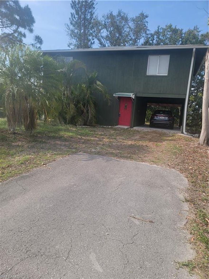 Great investment potential for your portfolio! Ten minutes from FGCU NO HOA So potential student housing or air bnb. 16 miles, 30 minutes from beaches! Only had one original owner. Needs complete remodel, priced as such. Could add 3rd bdrm and 2nd bathroom downstairs if finish enclosing like exact home for rent down the street did with exact sq ftg. DIAMOND IN ROUGH. OR FIX AND FLIP!