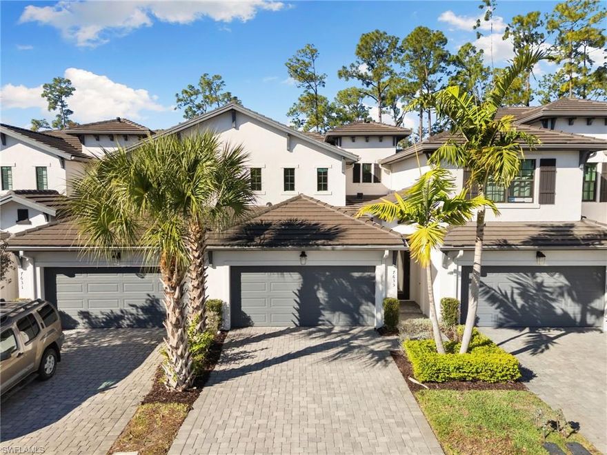 Welcome to this beautifully maintained 3-bedroom plus large loft, 2.5-bath townhouse, built in 2022, located in the gated community of Vanderbilt Reserve, perfectly situated in North Naples. Priced as the best value in the community and area, this home offers a rare opportunity for a low-maintenance lifestyle with modern finishes and thoughtful design. Featuring a 2-car garage, impact windows and doors, and a quiet preserve view, this residence provides both privacy and peace of mind. Enjoy western rear exposure, ideal for catching stunning sunsets from the lanai. The primary suite is conveniently located on the first floor and includes large closets and a frameless glass shower in the primary bath. Upstairs, you’ll find spacious bedrooms, all with generous closet space, along with a large loft perfect for a home office, children’s playroom, or second living area. Vanderbilt Reserve offers amenities including a beautiful swimming pool, hot tub, clubhouse, and fitness center. Low HOA fees cover cable and WiFi, roofs, lawn care, irrigation, and exterior pest control—truly easy living. The home is located in Flood Zone X, meaning no flood insurance is required, and in a top rated school area! Ideal as a primary residence, vacation home, or investment property, this home is just minutes from Founder’s Square, dining, grocery stores, and Mercato. Enjoy white sandy beaches in 15 minutes, downtown 5th Avenue in 25 minutes, and RSW Airport in 28 minutes. Schedule your showing today!