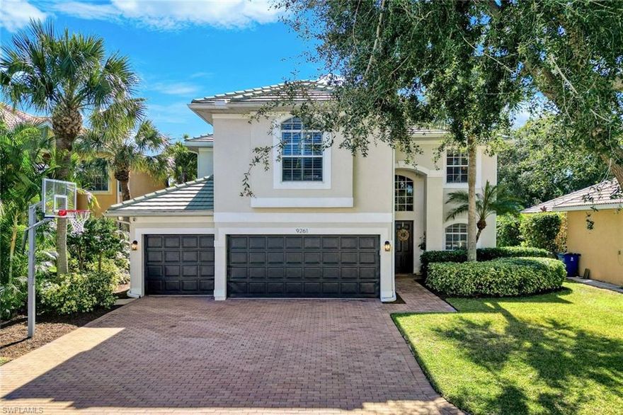 Welcome to this tranquil former model home in The Estates at Estero River—an established waterfront community on the Estero River and located in an X flood zone. This quality-built residence offers 4 bedrooms, 2.5 baths, a 3-car garage, and a sunny southern-facing backyard.

Inside, tall ceilings, abundant natural light, and plantation shutters create an inviting atmosphere. The updated kitchen features stacked custom cabinetry, while the refreshed bathrooms showcase classic marble countertops. A spacious open living area encourages gatherings, complemented by a separate formal space. Upstairs, the primary retreat includes a sitting area with a morning bar—flexible enough to convert into a 5th bedroom—plus a covered balcony overlooking the peaceful preserve. The fourth bedroom is very generous with built-ins and enough space for an in-home theater, fitness area, or game room.

Step outside to your private oasis with a sparkling pool, spa, pool bath, and paver patio for grilling. The fenced yard offers plenty of space for kids or pets, with no HOA breed or weight restrictions, and play sets are permitted. Rear neighbors are buffered by a 5-acre preserve, ensuring privacy and a natural backdrop. The oversized 3-car garage includes overhead storage for vehicles, a golf cart, motorcycles, or recreational toys. The community canoe/kayak launch offers endless entertainment for the whole family. 

Ideally located in the heart of Estero, this home places K–12 schools and FGCU within 6 miles, and RSW Airport just 15 minutes away. Medical professionals will appreciate the proximity to nearby hospitals. Enjoy the included canoe for peaceful paddles on the Estero River to Koreshan State Park, or explore Estero Community Park’s fitness center, classes, and after-school programs. High 5 Entertainment and the proposed Bonita–Estero Rail Trail are nearby, and Coconut Point’s dining, shopping, entertainment, and farmers markets are just a short golf-cart ride away.

Don’t miss this well-maintained home in a hidden-gem community at the center of everything Estero has to offer.