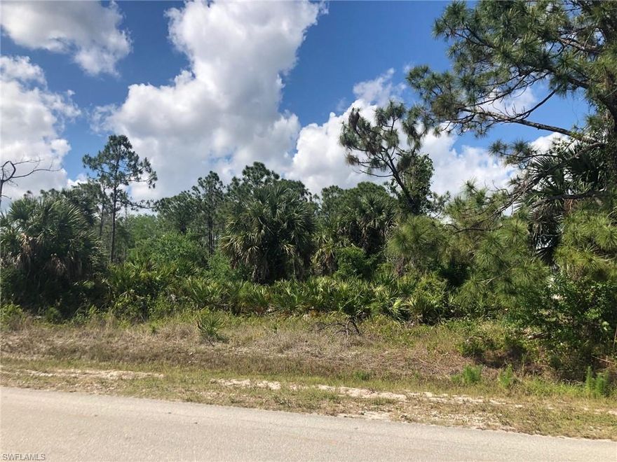 Don't miss this beautiful wooded lot, located on a paved road. Sellers do not have DEP or Environmental Study but lot looks good and has mostly Pine and Palm trees. Enjoy the quiet, country lifestyle only Golden Gate Estates can offer and still be minutes from schools, shops and dining. It is recommended that any potential Buyer conduct their own environmental study.