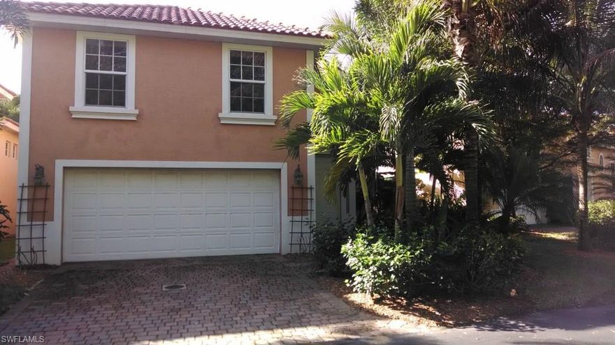 This home looks like a single family home but lawn care is included in the maintenance. Features of this beautiful three bedroom, two bath "Cottage" include Granite Countertops, wood cabinets and a private serene view of the designated nature preserve. You will appreciate the split level floor plan and the soft, neutral colors throughout. The enclave of Brendan Cove has less than 75 homes. It's a quiet, deed restricted community with low traffic flow and a security gate to control access. This desirable neighborhood is just minutes from many conveniences including white sugar sand beaches, the new Coconut Point Mall and Southwest Florida International Airport. Located within walking