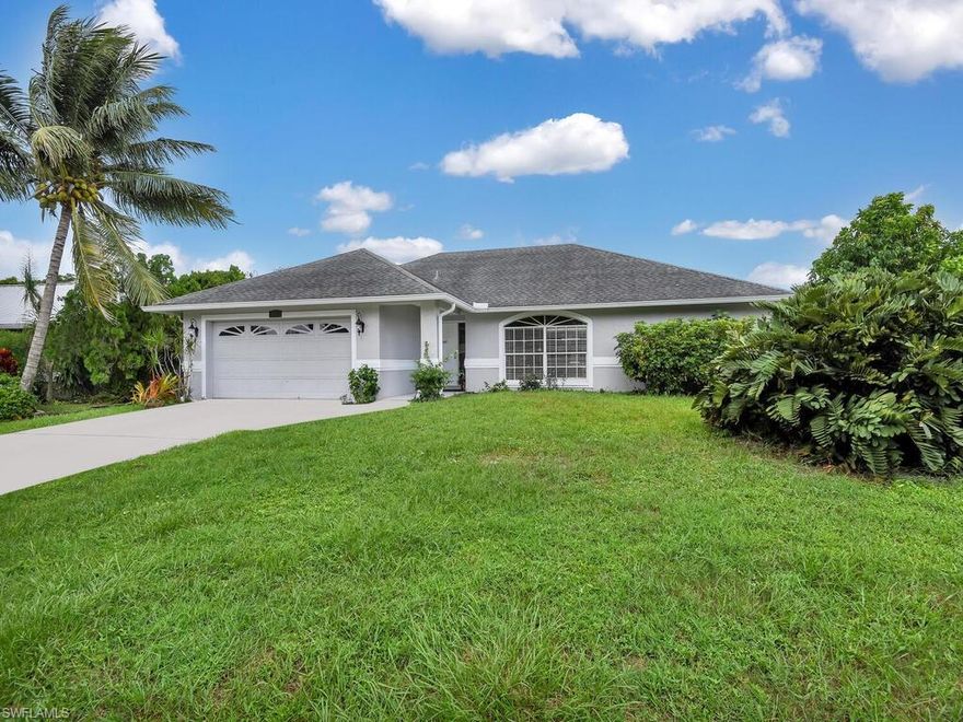 Location, Location! Less than 2 miles to Naples white sand beaches, shopping, dining, and located in a top school zone. Southern exposure POOL home with expansive outdoor living - brand new pool pump installed September 2020. This home features 3 bedrooms, 2 bathrooms, 2 car garage, and a fenced in back yard. Separate driveway leads to gated enclosed parking perfect for parking a boat, RV, or trailers. Entire house re-piped in 2019.