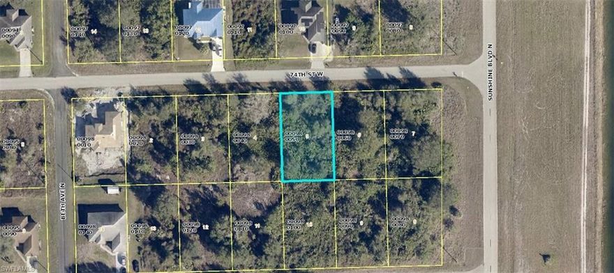 Nice quarter acre lot available in desireable Lehigh Acres FL on a Low traffic dead end road in this developing community.