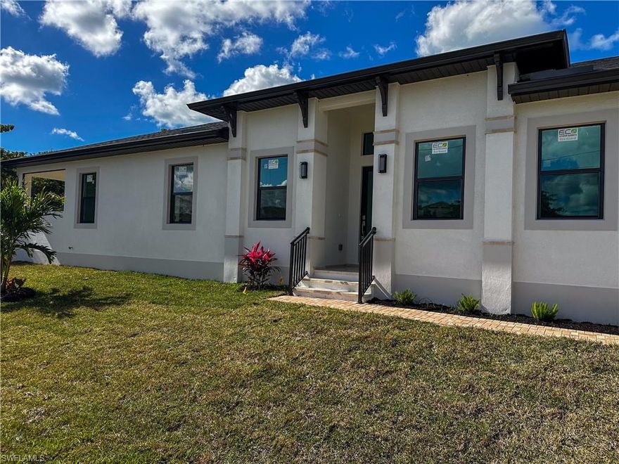 Location, location, location, quiet street, NO HOA,  natural light, high ceilings and master craftsmanship!! THE POOL, ENCLOSURE, THE FENCE ,OUTDOOR KITCHEN WORK IN PROGRESS Welcome to your dream home located at 2480 Florida Avenue in beautiful Naples, Florida! This exceptional 2750 SF light and bright home on a corner lot showcases its spacious layout with 4 bedrooms, large walk-in closets and 3 full bathrooms, ample natural light and abundant windows, enhanced with elegant 36 x 36 ceramic tile flooring throughout.  A second bedroom en-suite features generous space, a large walk-in closet and its own full bath while the primary bath has an amazingly large shower and a soaking tub. Dining room, wine bar and the kitchen are all connected  for the full enjoyment of each space separately or as one large space.

The heart of this home features a gourmet kitchen with custom cabinetry and stunning quartz countertops perfect for culinary adventures and entertaining guests in the large dining and living rooms. Enjoy the luxury of ample storage and a stylish design that enhances the overall aesthetic of the space.

With a convenient 2-car garage and an efficient tank-less water heater, ceiling fans in the living room and primary en-suite, this home offers modern conveniences for easy living. The oversized laundry room is complete with its own utility sink also contains a quartz countertop providing ample working space.  Step outside to discover professionally designed custom landscaping, offering beauty and privacy for your outdoor oasis. White fence coming soon, oversized corner lot.

Enjoy the Florida lifestyle with a screened in swimming pool and outdoor shower coming soon just off the covered lanai featuring quarry tile, ideal for relaxation and year-round fun. This home also includes a built-in grill with quartz countertop on the Lanai.  Located just 2 miles from the vibrant Old Naples area and a mere 0.5 miles from the serene Naples Botanical Gardens and Bayshore Drive, you’ll have the best of dining, shopping, and nature right at your doorstep.  Bayview park is just 1.1 miles away situated on Naples Bay offering intercostal and gulf access.

Don’t miss the opportunity to own this stunning property in a prime location! Schedule your private showing today!