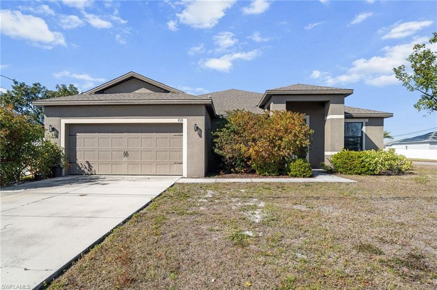 Short Sale Opportunity in SW Cape Coral!
Built in 2016, this hard-to-find 5-bedroom home delivers space, privacy, and location—right in the heart of SW Cape. Situated on a corner lot with a side-entry gate, it’s ideal for buyers needing room for a boat, toys, or extra parking.

The flexible, open layout is perfect for a growing household, offering generous living areas and separation where it matters. Enjoy quick access to Surfside shops, Starbucks, dining, and A-rated schools, all while tucked into a quiet residential setting.

Opportunities like this don’t come around often—size, age, and location at a compelling value. Bring your patience and your vision; the upside is real.