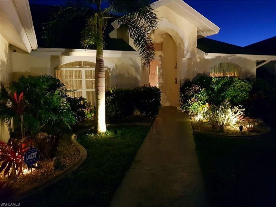 Beautiful, turnkey home in the up and coming NW Cape Coral area. 25 HDR Photos attached but don't forget to click on the Matter Port link for additional pictures and views.  Tastefully decorated and this home has everything one would need or want to enjoy our Sunshine State.  This home features among many other things a 90 degree slider that opens the living area, dining area out onto the large screened pool and lanai area, giving you plenty of room for entertaining.  The guest bathrooms are jack and jill as well as a separate entrance for other guest. The kitchen is open to the living and dining area with a bar that can sit 4-5 people.  Off the living area is the french doors that open to the office/den. The master suit is just that, a large bedroom that has sliding glass doors that open onto the pool area with an exceptional bathroom with dual sinks, soak tub and subway shower.  Dont wait this home will be sold quickly. It has been in a vacation rental program with a couple of tenants next year but we will try and move them if you want to owner occupy this home.