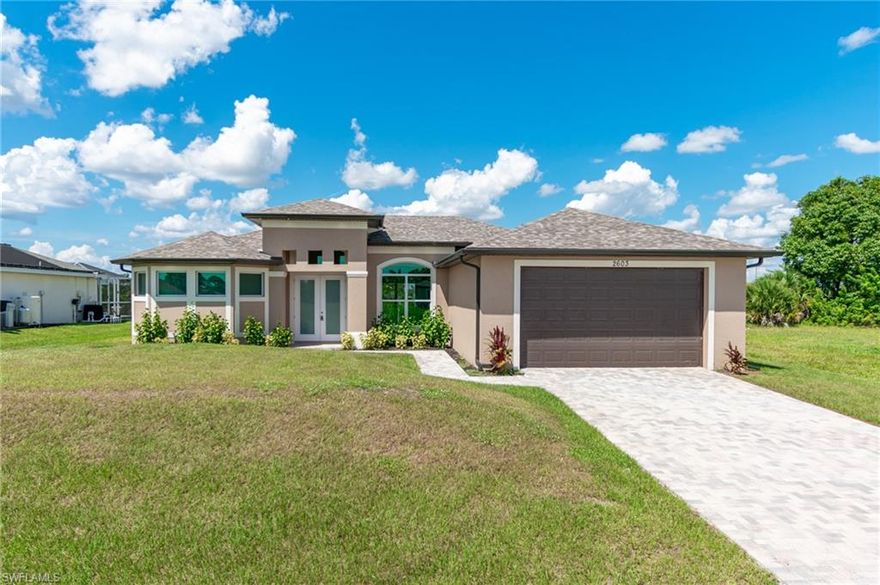 UNDER CONSTRUCTION: BRAND NEW 2019  HOME located in the NW area with all the upgrades you've been looking for! This 3 bedroom, 3 bath home features gorgeous 8-foot double doors, a spacious great room with high tray ceiling, 24-inch tile all throughout home, 7.1/4 inch tall baseboards, and 90 degree glass sliders  This home has been designed for gracious living and entertaining. The Kitchen boasts wood cabinets with soft close doors, beautiful granite counter tops, and stainless steel appliances.  Master bedroom is very spacious with his & her sinks and walk around shower. A few added features that you will enjoy with this home are the Impact Hurricane Windows, LED lights, ceiling fans throughout the home, pavered driveway, and much more!