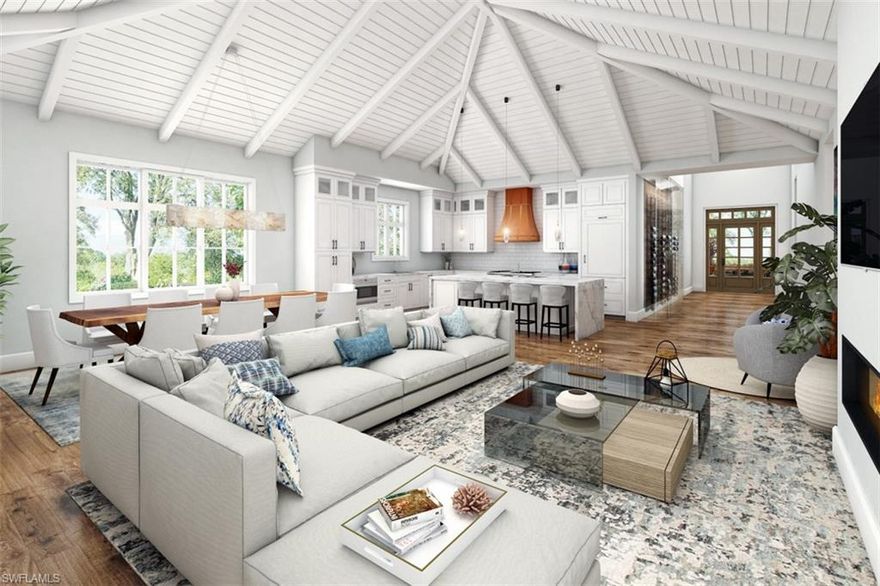 Brand New Construction! Enjoy one-floor living in this beautiful new 4 BR, 6 Bath home! Ready for move in 12/15/20. The design features a Great Room plan with Living, Kitchen and Dining areas together in a spacious layout with beamed and vaulted ceilings. three Bedrooms, a study and patio room on the ground floor. The gourmet kitchen features a custom stone island table, Subzero and Wolf appliances and two Bosche dishwashers with abundant cabinets and counter spaces for preparing and entertaining. The Master Suite French doors open to the pool deck and spa. A large Master Bath with luxury appointments and spacious closets. The indoor/outdoor living area patio room just off the Great room has pocketing sliding doors leading to many fabulous poolside amenities and offers a separate a/c zone for the warmer months. Beyond an oversized 2 car garage is accessed off the alley behind the property and additional parking in front. With an eye for form and function this home lives well and inspires a sense of awe and wellbeing! The front of the home exudes the warmth of a Key West style cottage.