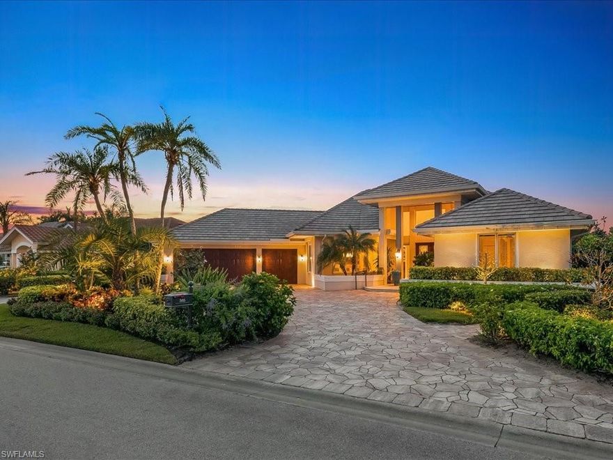 Welcome to this fully transformed residence that combines modern elegance with exceptional functionality. On over 1/3 of an acre, you will appreciate this over 4,500 sq ft 3 bed + den home with spacious and light-filled interior, thoughtfully designed to maximize comfort and convenience with an elevated artistic flair. This meticulously remodeled home boasts an impressive art studio or a dedicated exercise area, making it a haven for creative expression and wellness enthusiasts alike. The kitchen is a chef's dream, equipped with top-of-the-line appliances, gas range, spacious island, and stylish cabinetry. The screened in lanai beckons for al fresco dining, a fireside chat, or lounging by the pool amidst the beautifully landscaped surroundings. Enjoy the serenity and privacy, creating an outdoor retreat to unwind and recharge. The whimsy of this home in Audubon Country Club will entice you from the moment you enter. Club was recently updated and features all the amenities desired for the Social or Golf Member. Located in a sought-after North Naples neighborhood, it offers convenience to local amenities and the best schools. Brand new generator and completely storm ready.