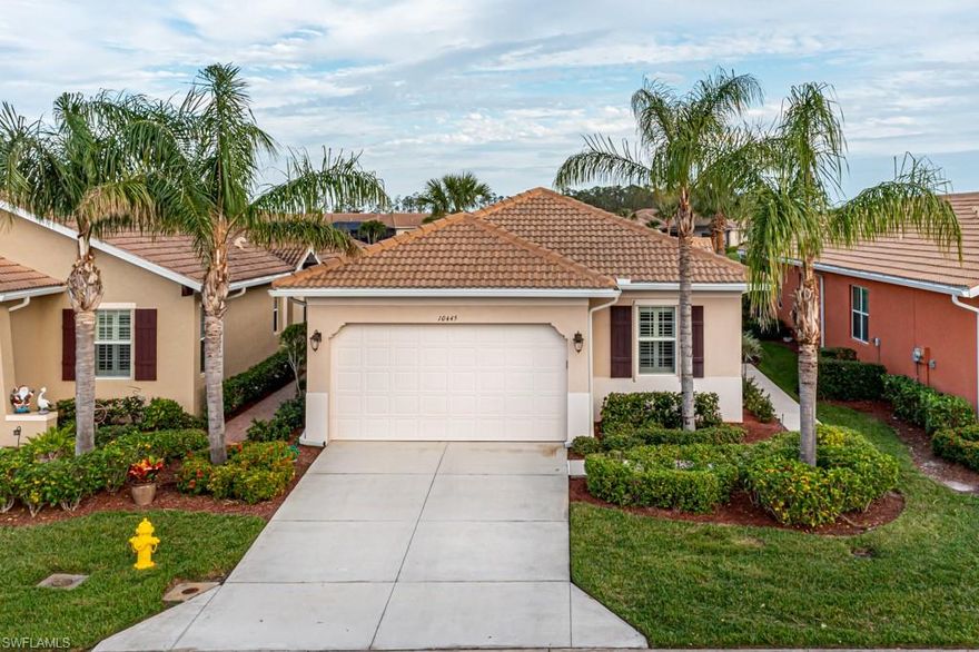 Exceptional property - Tastefully decorated, 3 bedroom, 2 bath Medina Model was built by WCI in 2013 and is being offered TURNKEY.  Pretty lake views with an Eastern exposure. Tile through out the home with plantation shutters and crowns.  *Dressed trays* in the Great room and Master bedroom. Storm Smart drop-downs on the lanai.  The sofa in the den is a hide-a-way.  The sofa in the Great room is an new electric Lazy-Boy.   Nearly all light switches have smart dimmers. Laundry room has full set of cabinets and a laundry sink.  [small exclusion list in confidential comments].  Seasonal owners with pride of ownership reflected through out this home.  Pelican Preserve is an award winning, amenity rich, active adult community.  Tennis, Pickleball, Golf, Theater, hobby rooms, wood working shop, billiards, dining, library, bocce ball --  too much to list.  Pelican Preserve is a definite must see!