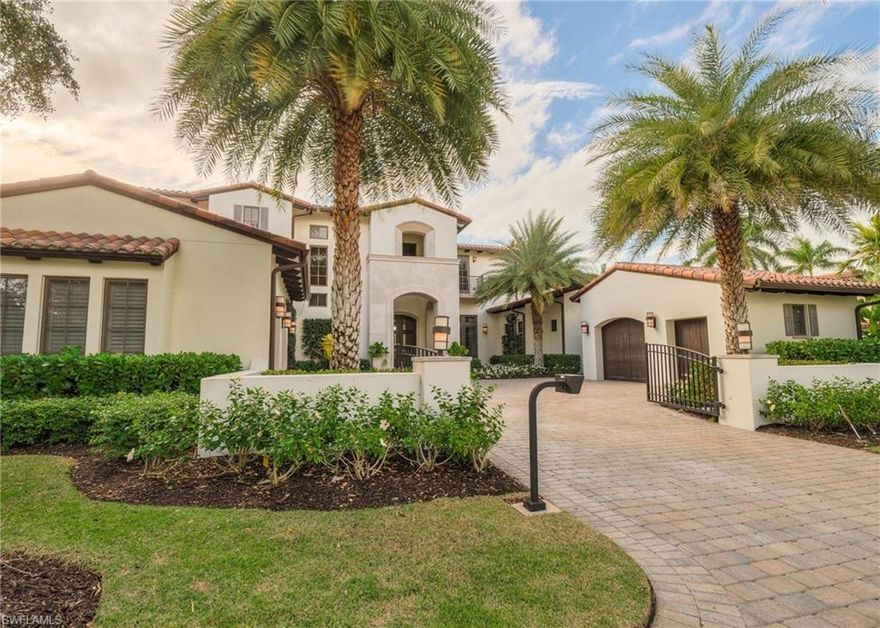 With a gorgeous floor plan, this like new 2012-built five-bedroom, 6 full-, two half-bath London Bay Homes property features a spacious living area including a den and loft as well as a three-and-a-half car garage with Lift. With an expansive pool and spa area bathed in western exposure with stunning sunsets, the property defines indoor/outdoor living thanks to a large outdoor living area with outdoor kitchen, open and automatic screened-in lanais with golf course and lake views. But it’s the exquisite detailing of the finishes and open concept layout that make this home special. Full Chef's kitchen flanked by a butlers pantry second to none.  It is an oasis that feels a world away while being close to all of the reasons people choose to live in Naples. The award-winning Grey Oaks Country Club is located close to world-class dining, shopping, entertainment and Olde Naples beaches. The club recently completed a multi-million dollar renovation, which included a new lagoon beach-style pool, an indoor/outdoor restaurant, tennis center, golf facility and state-of-the-art wellness center.