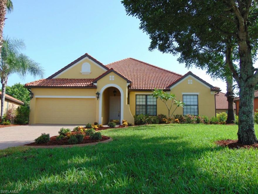 Wonderful, Highly Desirable Daniels Preserve Pool/Spa Home with 5 Bedrooms and 3 Full Baths within over 3500 s.f. under air!!! Home set up so 5th Bedroom is an Impressive Master Suite/Bonus Room upstairs with a Home Office area adjacent, even set up with storage! Main Master Suite is downstairs and offer separate Shower & Garden Tub for relaxing after a long day. Serene, long Lake View with plenty of private landscaping surrounding your large lanai area. The Cul-de-Sac location also gives added privacy in front.  Gorgeous, very open kitchen area with Gorgeous Granite, Cabinetry & Backsplash - open to large family room just off your lanai via french doors.  Front living/dining areas offer floor plan flexibility to make those areas whatever suits your lifestyle!  Enjoy quick access to world class shopping, dining, I-75,Airport, sport & entertainment events at JetBlue Park, Germain Arena & Hammond Stadium, athletic fields, heated community lap pool, and even a community Dog Park! Your Dream Home awaits! Make your Offer Today!!