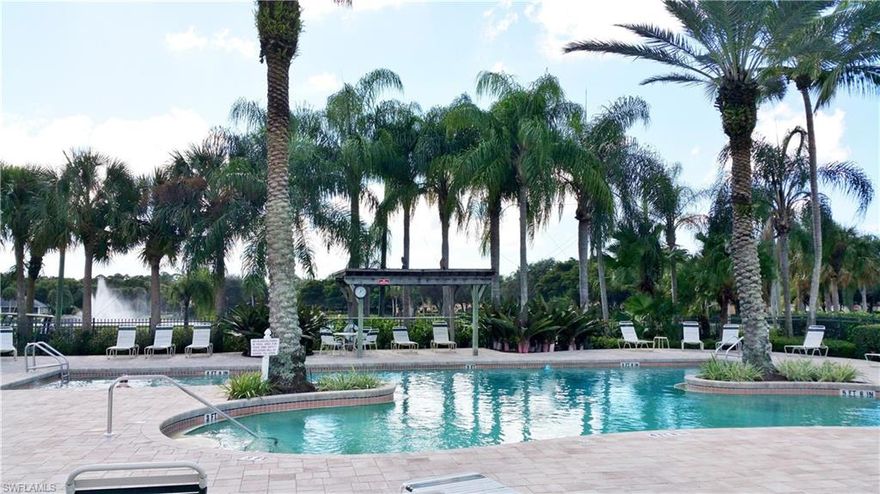 Move In Ready 1st Floor End unit with PRIVATE COURTYARD. A FANTASTIC VALUE! Meticulously cared for. Updates include Tile Flooring, Carpeting, Fresh Paint, Upgraded Kitchen Back Splash, and Light Fixtures. 2 bedroom + DEN (Den can be easily converted to a 3rd Bedroom). Master Suite boasts Large Walk-in Closet, Dual Sink Vanity, direct access to Paved Lanai. Choose from TWO POOLS-Resort style Clubhouse Pool the Neighborhood Pool. Bonita Fairways has an Executive Golf Course-NO extra Fees (Pay to Play). You also have access to the Clubhouse, Restaurant, Updated Exercise room, Bocce Court, and Tennis Courts. PLEASE, SERIOUS OFFERS ONLY!