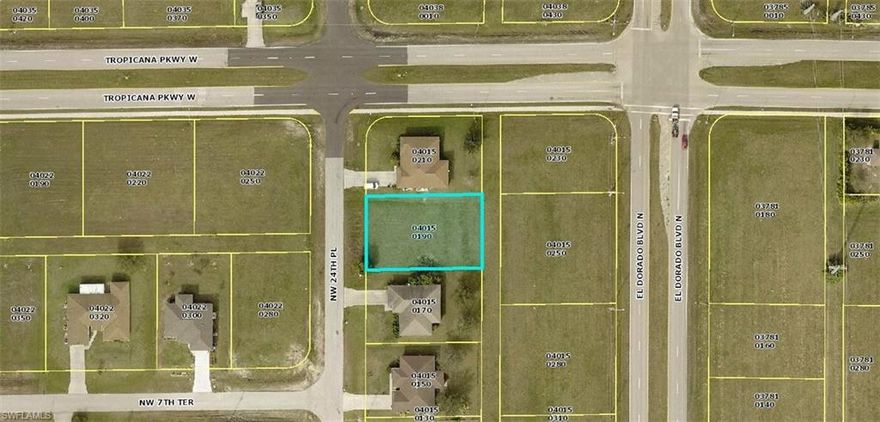 Vacant Residential lot in vicinity of Tropicana Blvd and El Dorado Pkwy N.  80' x 125' with Eastern Rear Exposure.
Priced to Sell!