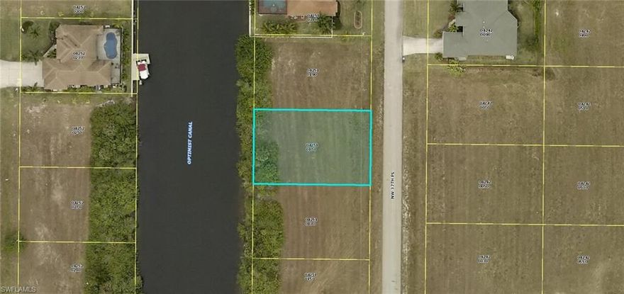 Western exposure gulf access lot in NW Cape Coral.  Gulf access with one bridge to go under to Matlacha Pass.  Close to restaurants, shopping, and schools.