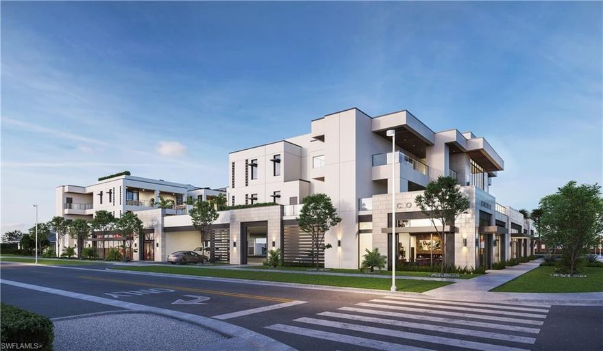 Just 10 exclusive luxury condos are for sale at Stella Naples. This boutique, three-story enclave converges the coveted Downtown Naples lifestyle with casual sophistication to create a truly unique urban-oasis bearing the prestigious Olde Naples zip code. The Celeste floorplan is the largest offered at Stella Naples. With 3 bedrooms plus and 3.5 baths, this premier unit within the building features an internal staircase directly up to a 1,123 square foot private roof deck suite. Notable residence features include wide-plank hardwood flooring, custom mahogany front door with keyless entry, custom cabinets by Ruffino featuring an expansive kitchen walnut wood island, Cambria counters, walk-in closets, en-suite bathrooms with private water closets, formal dining room with wet bar, luxury appliances, walk-in pantry/laundry, indoor and outdoor fireplaces, and a long list of additional included offerings. Concierge Design Services are available for the ultimate in customization. Stella Naples is just three short blocks to 5th Ave S, everything you love about Naples within minutes of your front door!