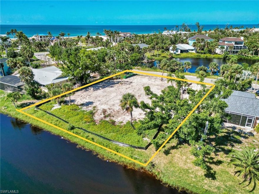 This is your opportunity to build the home of your dreams in a private gulf front neighborhood. This cleared vacant lot backs up to the Sanibel River and is just steps to the Gulf of Mexico. The Gulf Shores community has it's own deeded beach path, which leads you to one of the most secluded and widest sections of beach on Sanibel. Enjoy spectacular sunsets and incredible shelling on a stretch of beach that feels like your own!