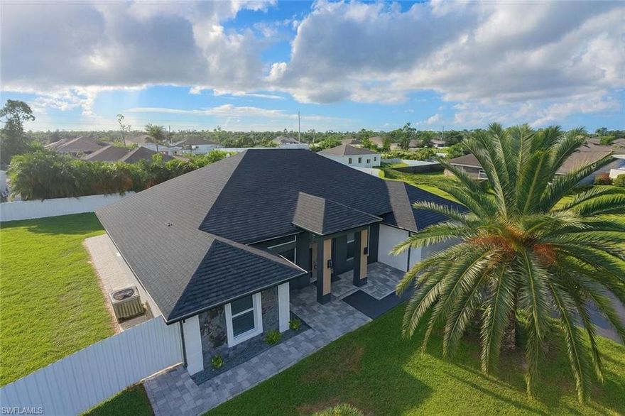 Beautifully remodeled rental home in Cape Coral! This spacious 4-bedroom + den, 2-bath residence sits on a fully fenced nearly half-acre lot in a desirable non-flood zone. The oversized yard provides the perfect combination of space and privacy for any plan or project you envision. Inside, the home feels like new with elegant updates, an open layout, and a fully equipped kitchen featuring stainless steel appliances. Washer and dryer are included, and a whole-house Reverse Osmosis System ensures pristine water quality throughout. Offering comfort, functionality, and plenty of room to enjoy both indoors and outdoors, this home is truly a rare find in Cape Coral!