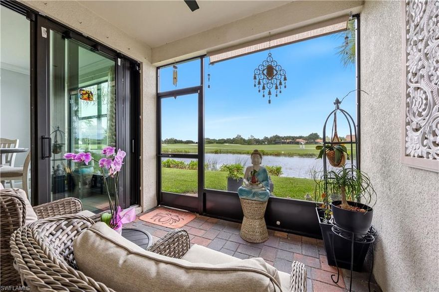 Welcome to this beautifully upgraded Egret Model Carriage Home, where thoughtful design meets effortless luxury. This 2-bedroom + den, 2-bath residence stands out with extensive custom upgrades throughout—far beyond builder grade.
From the moment you enter, you’ll notice the elevated finishes: crown molding throughout, fresh interior paint, elegant tile flooring (no carpet), and custom-designed primary closet and laundry room that add both function and style. The home also features upgraded appliances and smart home technology, offering modern convenience at every turn.
The open-concept living space is highlighted by zero-corner sliding glass doors, seamlessly extending to your screened lanai—the perfect place to take in expansive golf course and water views with ideal southeastern exposure for stunning sunrises.
Additional features include plantation shutters, epoxy-coated garage flooring, and a charming breakfast nook perfect for relaxed mornings.
Located within a sought-after 55+ active lifestyle community, residents enjoy access to a private pool, spa, and outdoor entertaining area exclusively for Mayflower Way owners, along with close proximity to South Park’s walking trails, lakes, and dog park, and a nearby public championship golf course.
At the heart of the community, the Del Webb Oasis Club delivers a true resort-style experience with two clubhouses, resort and lap pools, fitness center, sauna and steam rooms, on-site salon, pickleball, tennis, bocce, and a full calendar of activities led by a dedicated lifestyle director.
This is more than just a home—it’s a refined, low-maintenance lifestyle with exceptional views and designer upgrades throughout.