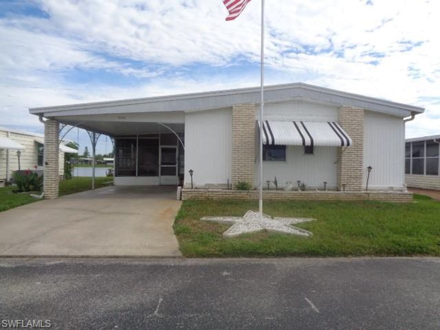 Well Maintained Lake Front 2/2 Home. Located in Serene Lake Arrowhead, a 55+ Community where you own the land. Furnished/Turn Key with over 1400 sq. feet. Great views of the lake from the back of the home and lanai. Sprinklers fed from the lake.. Security system unmonitored. Laminate flooring in kitchen and both baths w/ 3/4 inch sub flooring per owner. Large master bedroom. Oversized walk-in master closet. A/C replaced in 2009. Heated community pool and hot tub overlooking the lake. Low monthly maintenance fee includes RV/Boat storage upon availability. A monthly newsletter keeps you informed of the many activities this park has to offer.
 

.