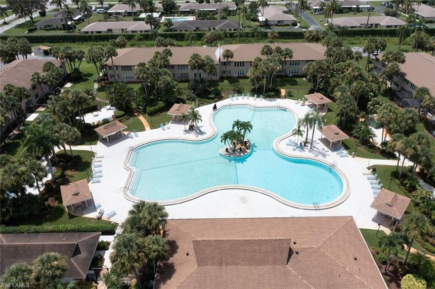If you're looking to enjoy the Naples lifestyle in a beautiful and peaceful community then Naples Winterpark is where you need to be! This established community with mature and lush landscaping is located minutes from 5th Ave South and the award winning Naples beaches and fishing pier. Very close to all the main attractions in Naples, this neighborhood has so much to offer! Residents enjoy the large and renovated community pool, community room, tennis courts, bocce ball court, 4 pickle ball courts, bike/jogging path, and low HOA fees. This 2 bed / 2 full bath, first floor unit has an open and spacious floor plan. The remodeled kitchen, baths, large laundry room, and separate private storage room just outside your lanai are just a few of the reasons to love this unit.  The newly raised ceiling adds volume to the already large kitchen with impact glass sliders leading to the lovely screened lanai.  Crown molding throughout along with the accented master bedroom walls add a touch of character and class. Light and Bright, you'll love this home fulltime or seasonally. Shopping, Dining, Entertainment, Boating, Fishing, Swimming and Sunning all 3 miles from your door here in Winterpark!