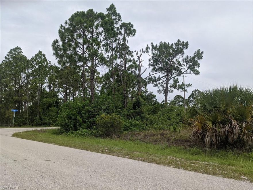 Great price!. A vacant corner lot with perfect location to build your dream home in flourishing city. Conveniently located two blocks from a newly open gas station; with easy access to SWFL International Airport and I-75 via the recently expanded SR 82, Bell Blvd. shopping entertainment, and a whole lot more to enjoy, just waiting for you.
Seller has other lots for sale in different locations in Lehigh Acres.