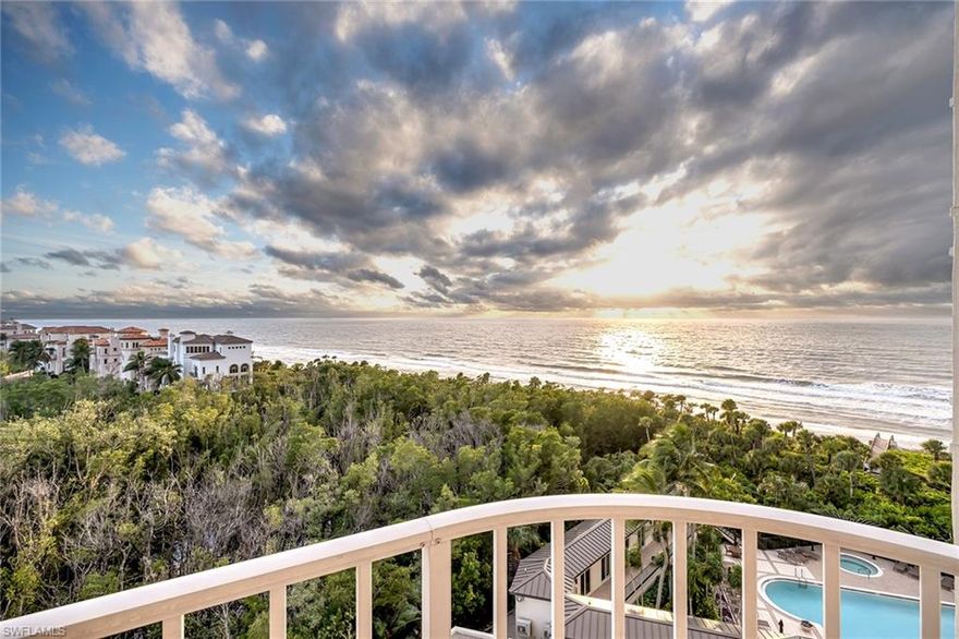 Enjoy sunrises and sunsets from Contessa 701 with beautiful ocean views. With over 3,000 square feet of indoor living space, Contessa 701 features a large living room with expansive ocean views, 3 en-suite bedrooms plus a den, an office and two lanais, one screened and one open. Contessa 701 is listed at under appraised value and is ready for you to make it your own. Contessa features abundant outdoor space including a soft seating area with a fireplace and two grills. Relax beside Contessa’s saltwater pool, just steps from the warm waters of the Gulf of Mexico. Contessa at Bay Colony has a 24-hour staffed front desk and full-time resident manager. Bay Colony residents enjoy exclusive access to a private and tennis club and all the amenities of Pelican Bay, including membership in 3 oceanfront dining clubs, the Pelican Bay Fitness and Wellness Club, miles of sandy beaches and nature and bike trails.