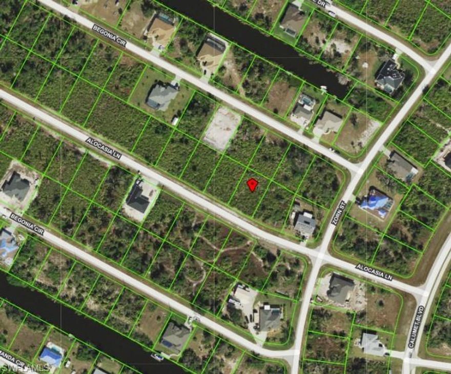 Great vacant Lot in Port Charlotte, FL.  Build your dream home in the desirable South Gulf Cove neighborhood with great golfing and fishing nearby.